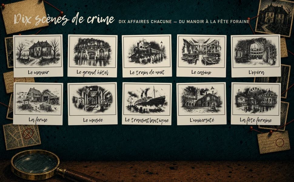 Les dix scènes de crime du tome
